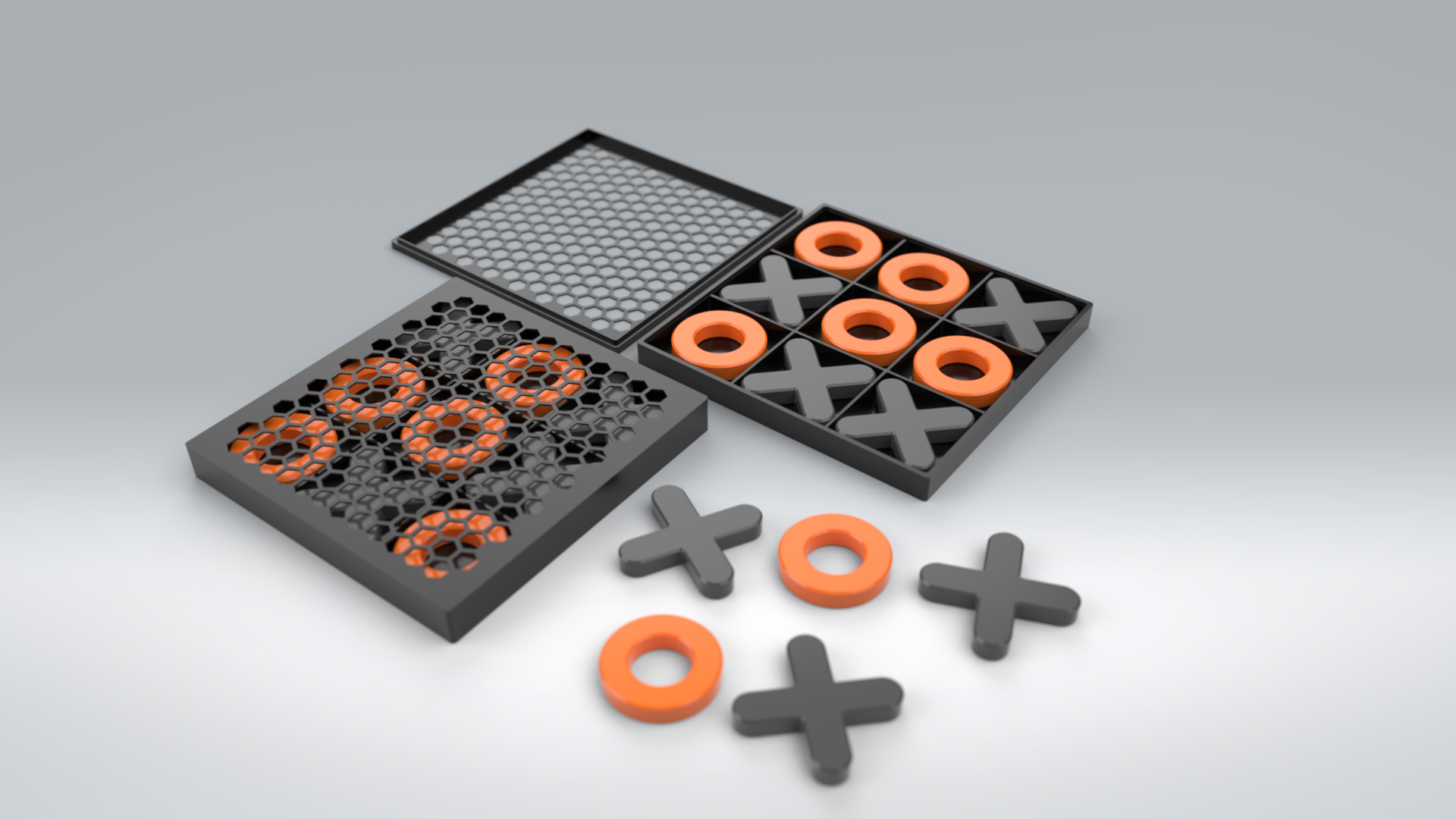Tic-Tac-Toe Game Set (Easy To Print)