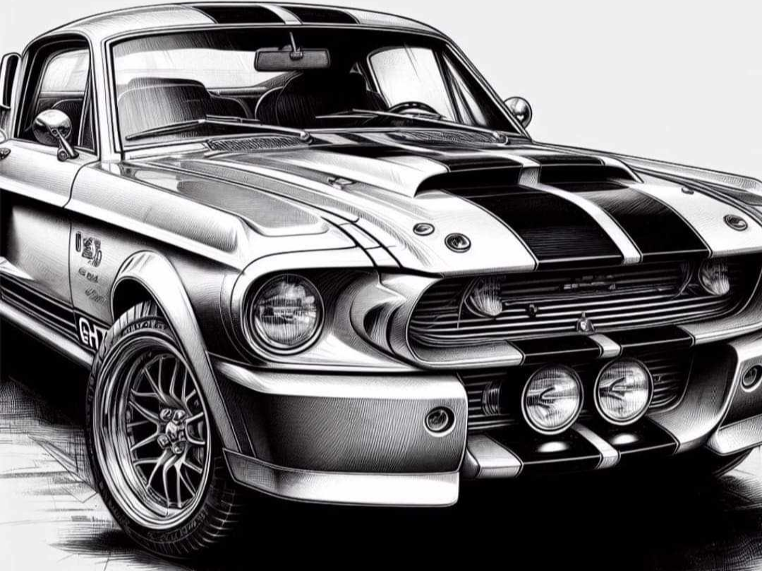 hueforge mustang ford 2
