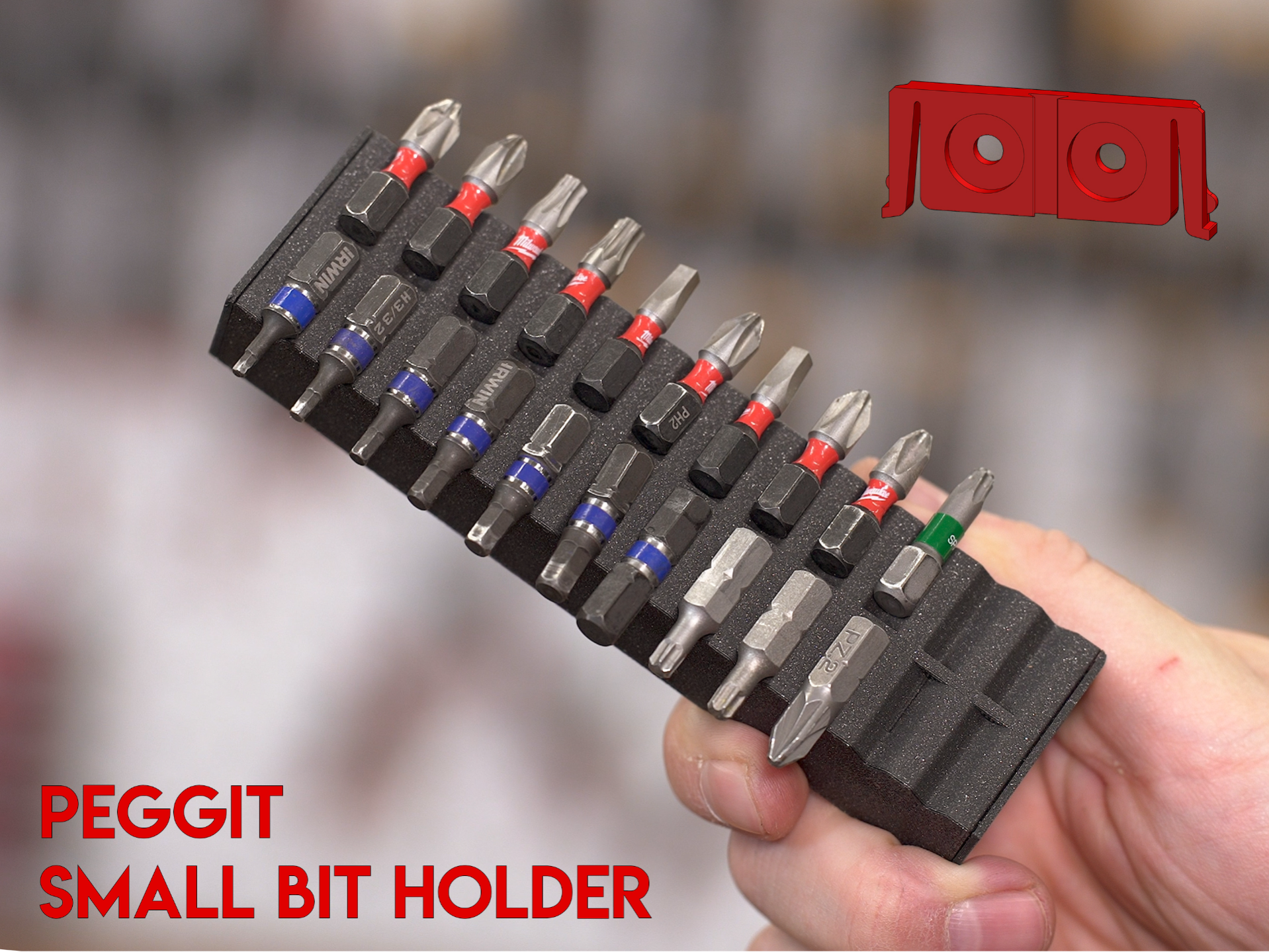Peggit - 5" Small Magnetic Bit Holder