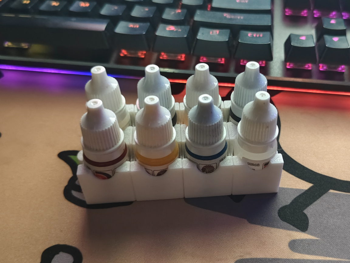颜料收纳盒  直径20mm  可拼接