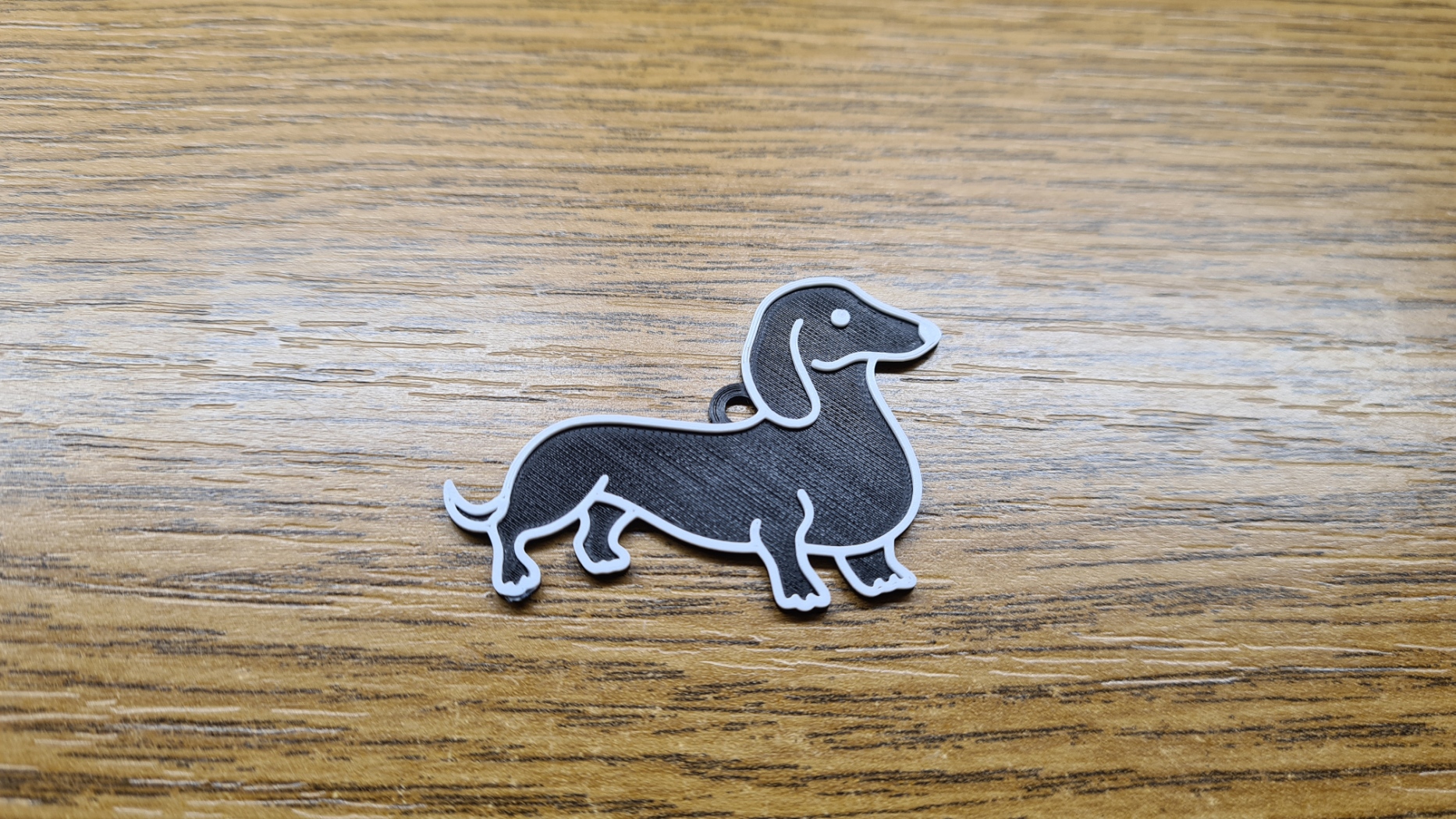 Dachshund keychain/Přívěšek na klíče Jezevčík