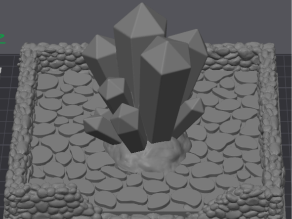 Crystals on rock