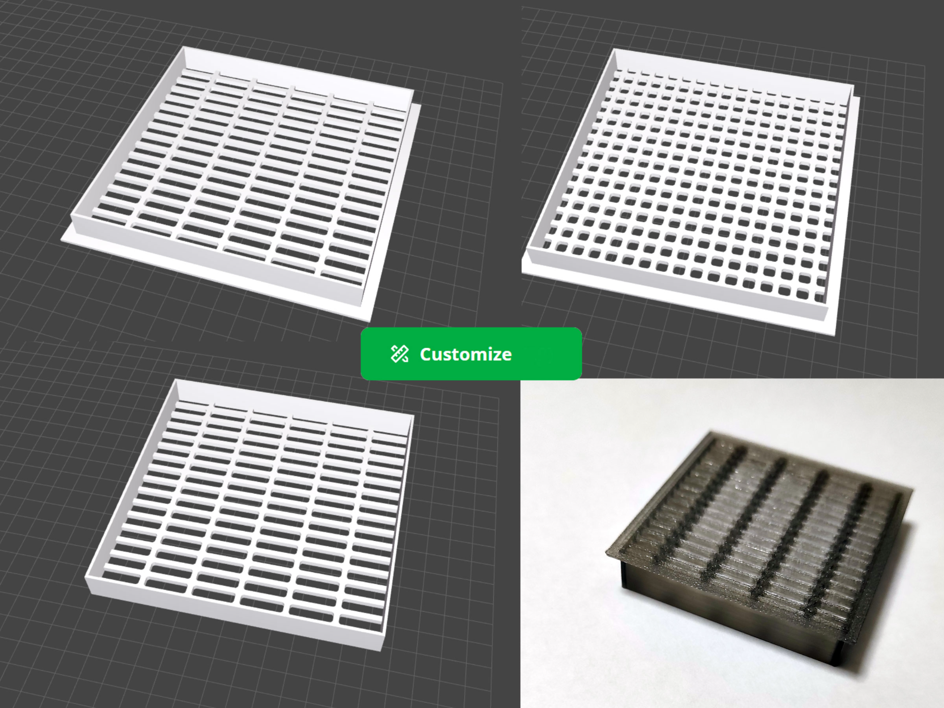 Customizable Rectangular Air Vent Cover Generator