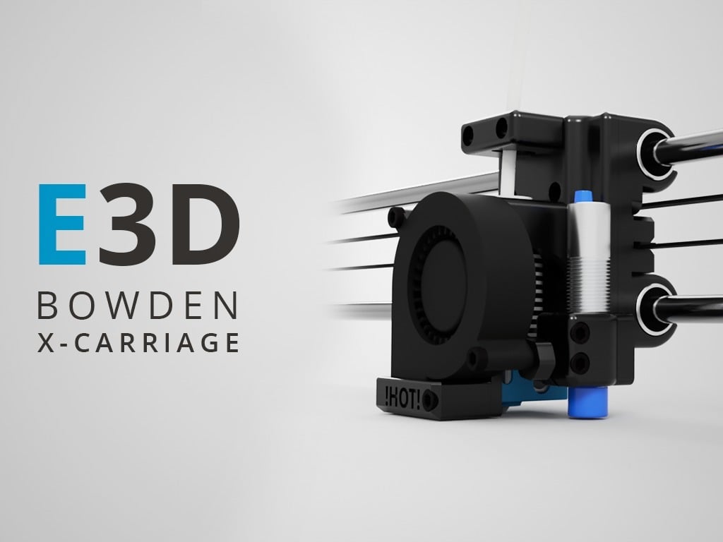 Bowden X-Carriage Mount for E3D V6
