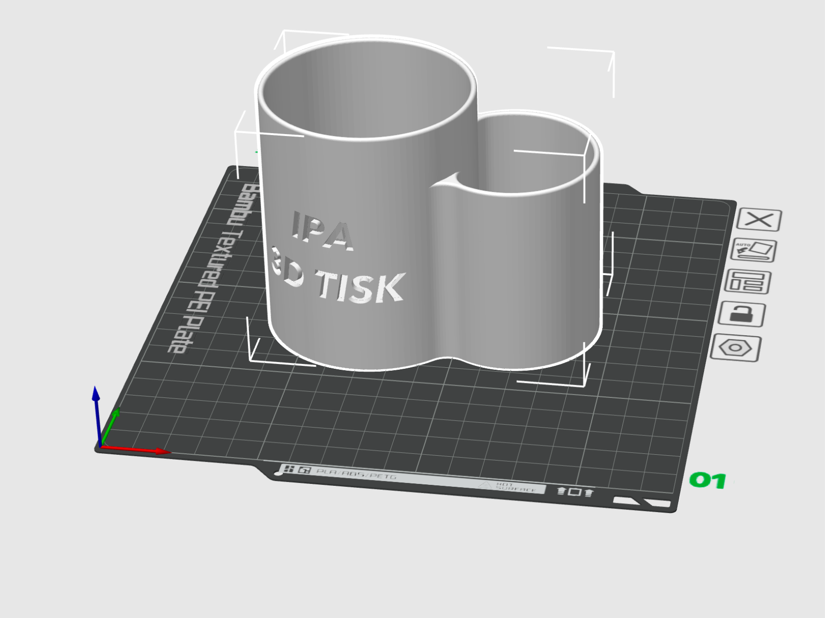 IPA HOLDER v1 CZ / Držák na IPA a hadr
