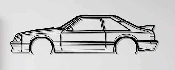 1993 mustang cobra silhouette