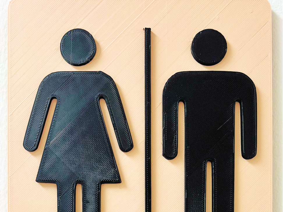 Unisex Bathroom Sign - Revised