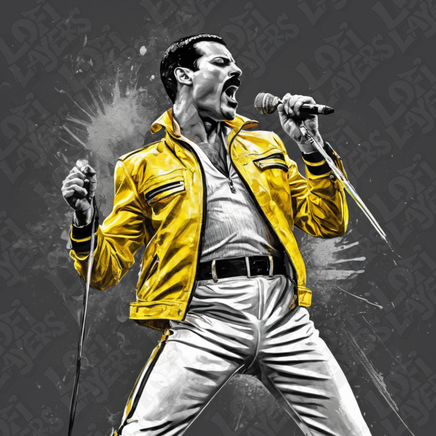 Freddie Mercury Hueforge