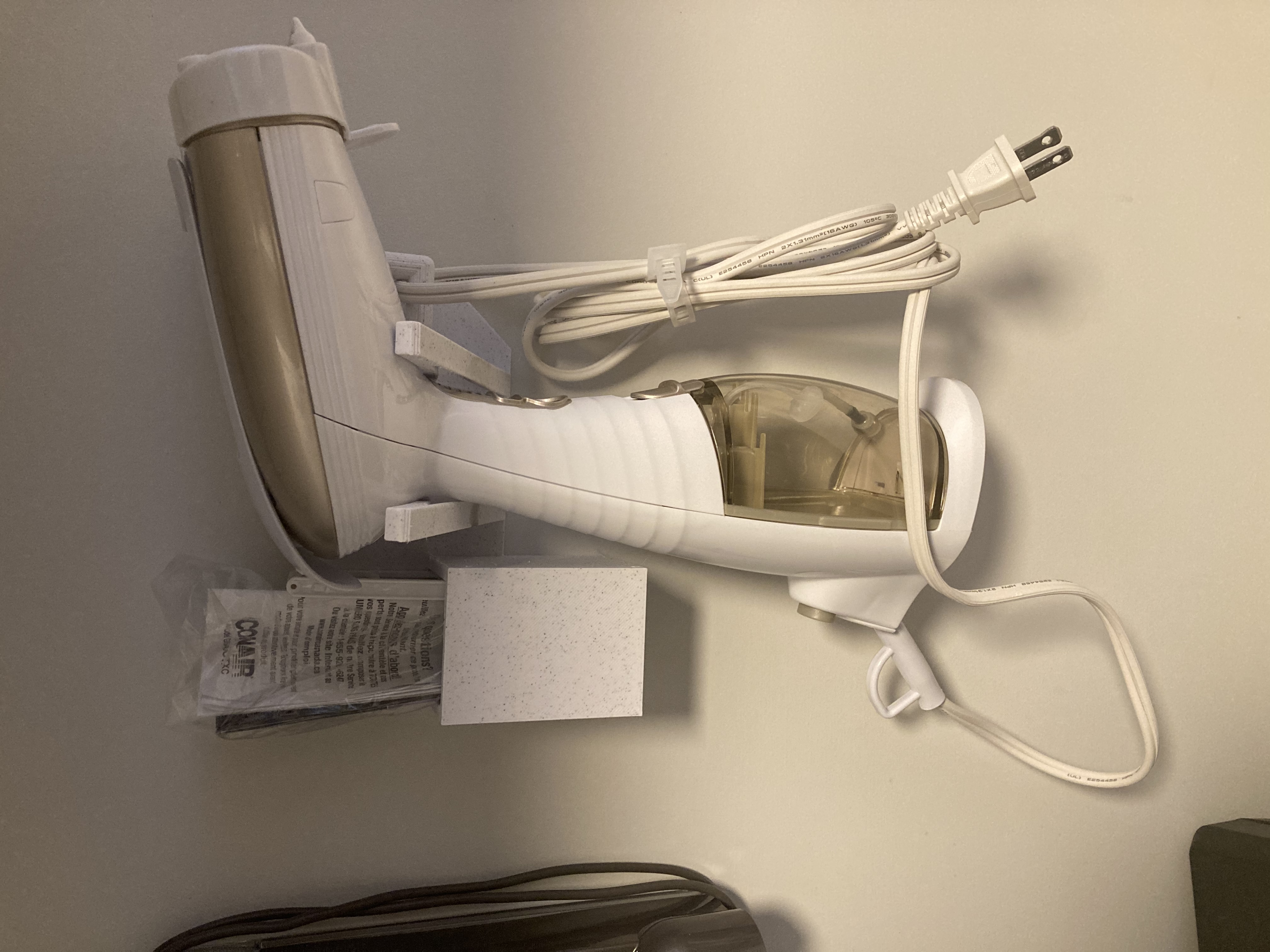 Wall mount steamer support