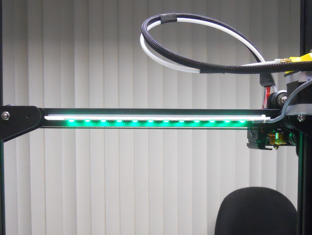 CR-10 X-Axis Led Strip Holder