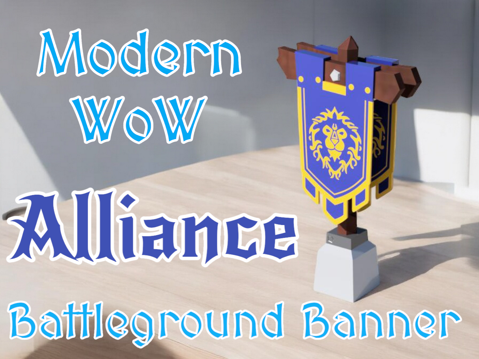 Modern WoW Alliance Battleground Banner