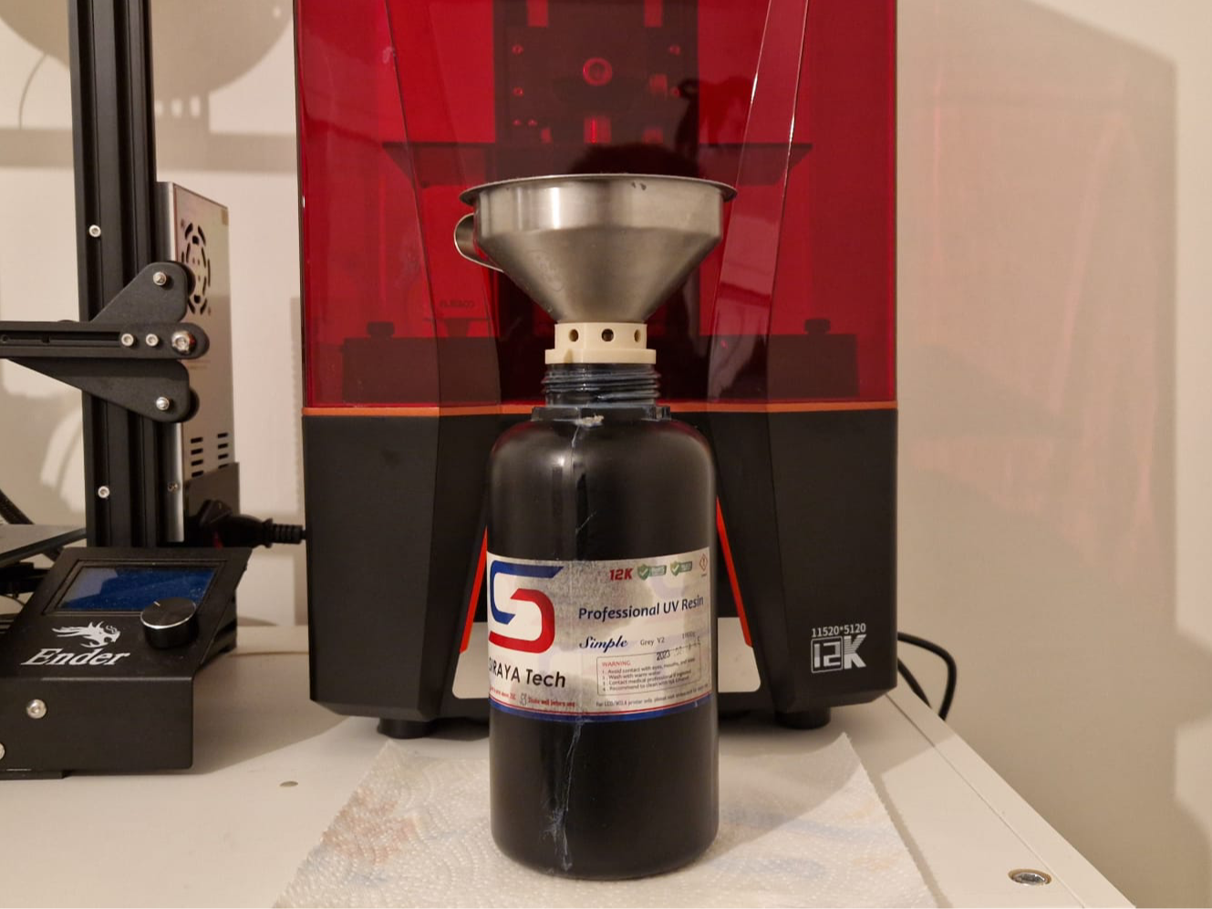Air Flow Bottle Adapter for Resin Funnel