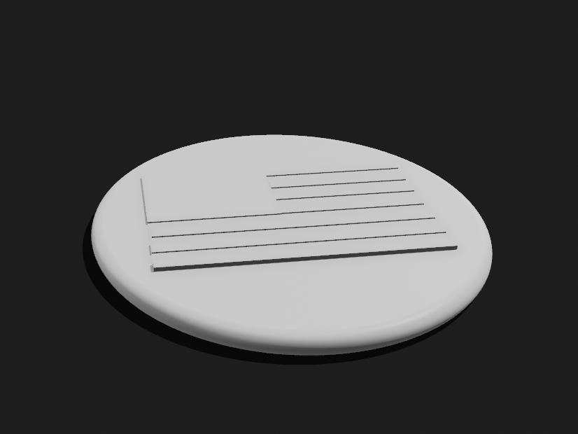 American Flag Pin Base