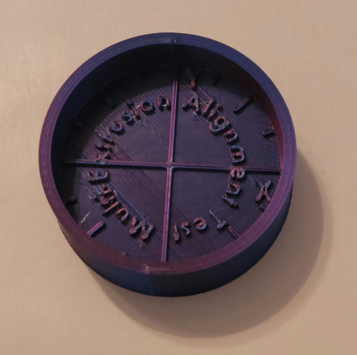Multi-Extrusion Alignment Test