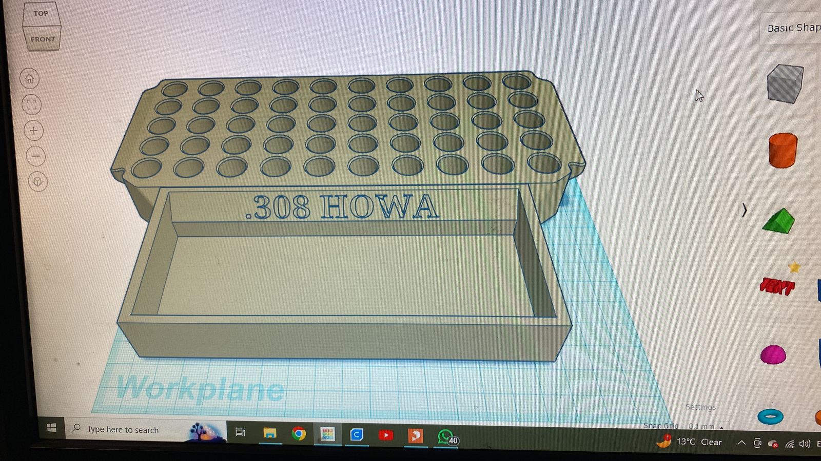 .308 Reloading tray and box
