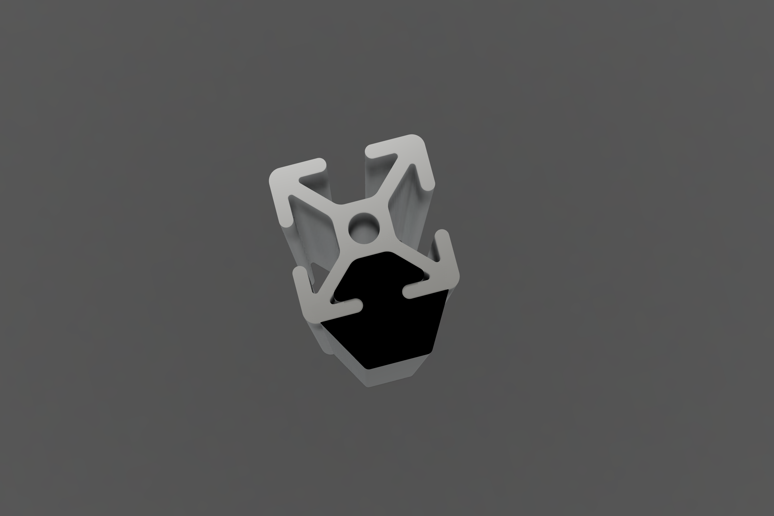 Half-hex Bumper Strip for Aluminum Extrusion