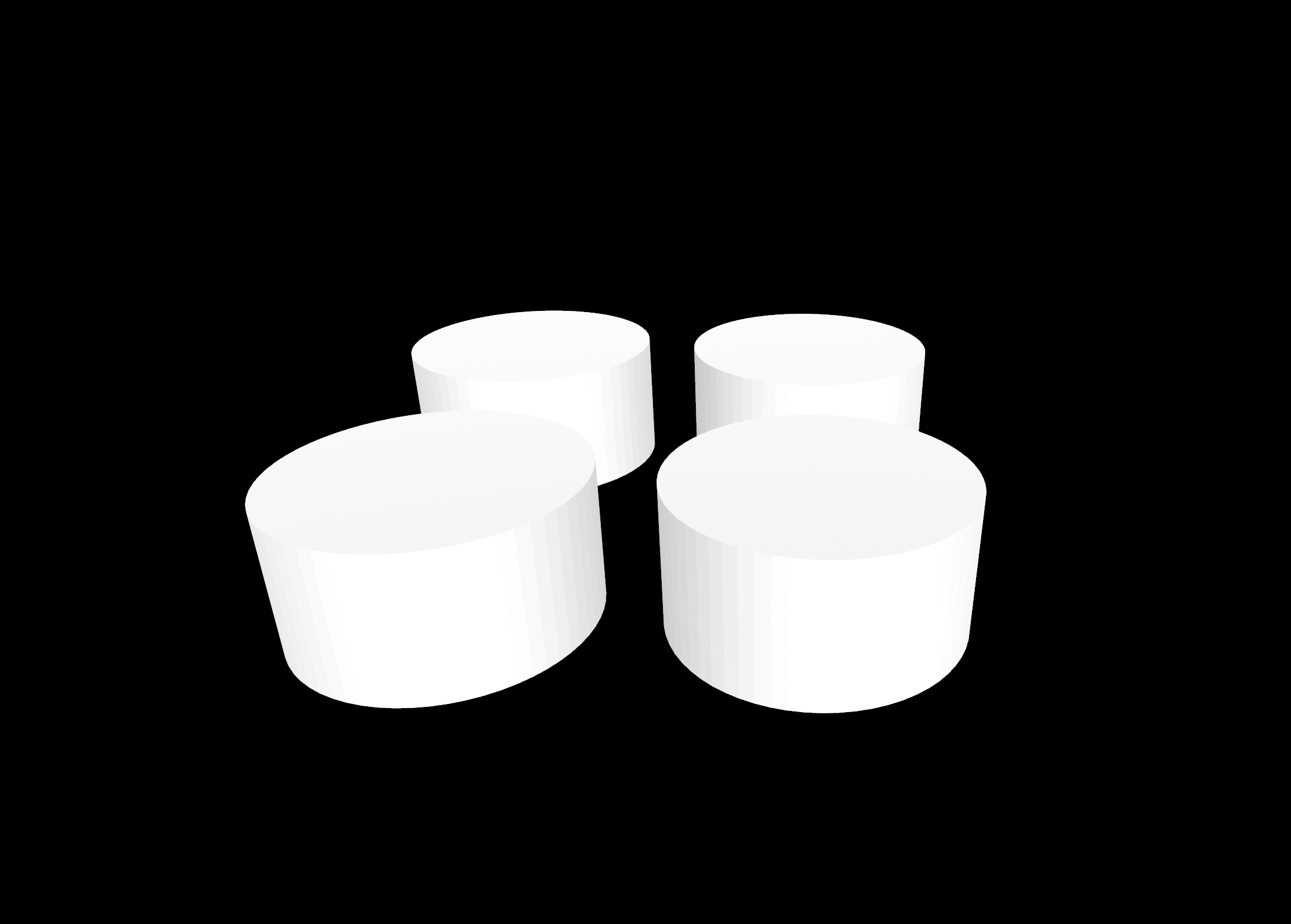 Cylindrical anti-slip feet