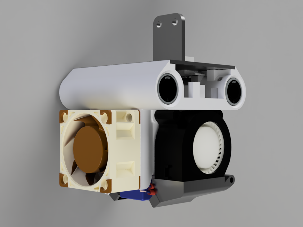 Carriage for Flyingbear Ghost E3D V6 40mm fan MK2