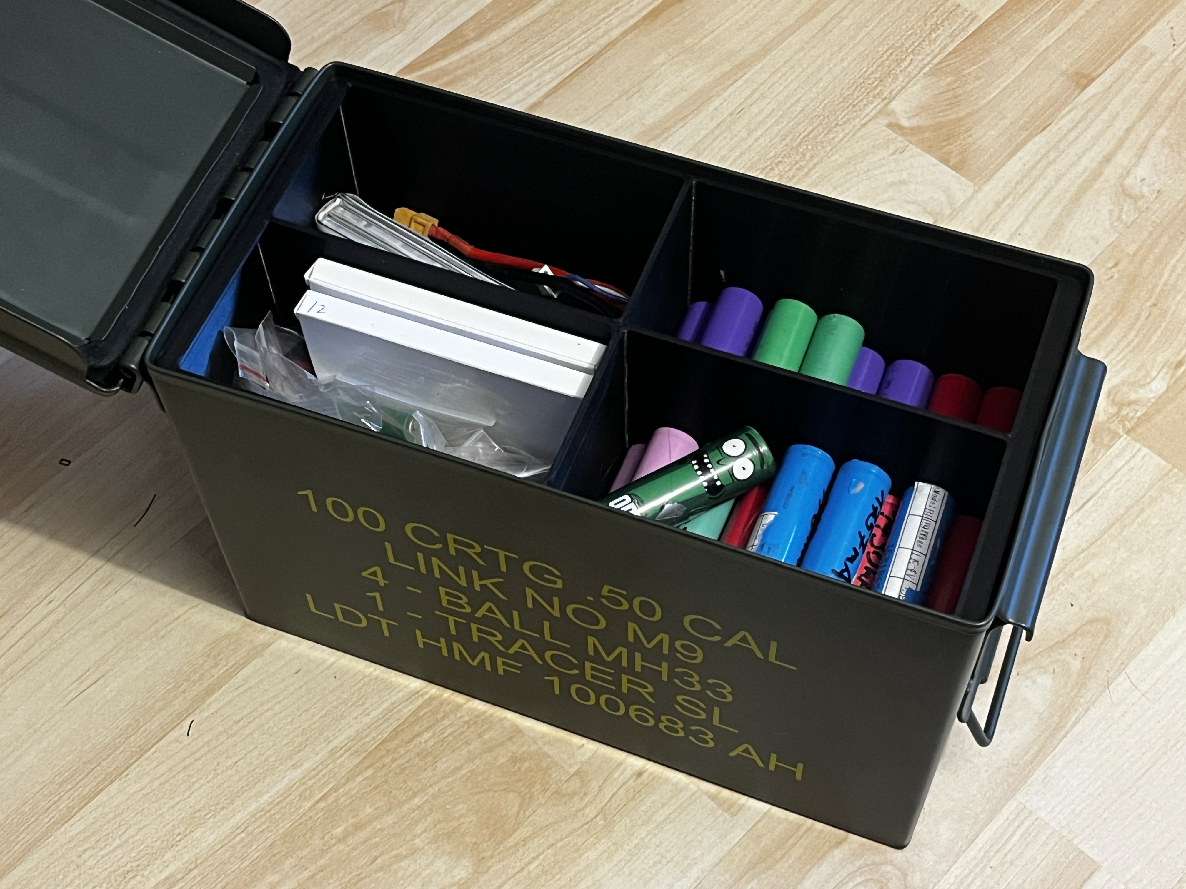 US Ammo Metal Caisson Sorting Box Inserts HMF