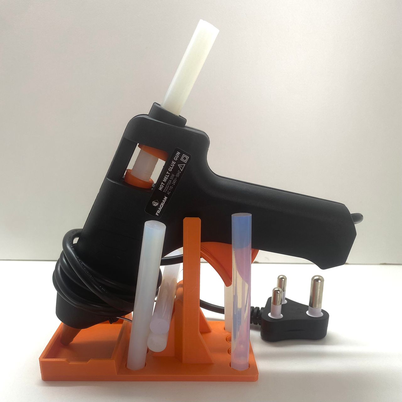 Hot Glue Gun Stand With Glue Stick Holder