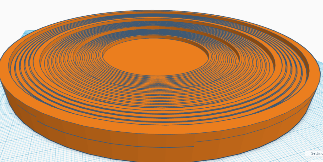 Flat pancake stlye gold pan
