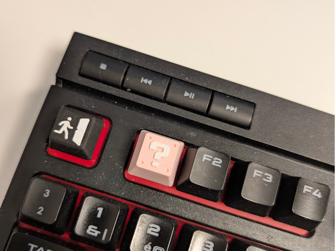 Keycaps: arrow, escape, debug