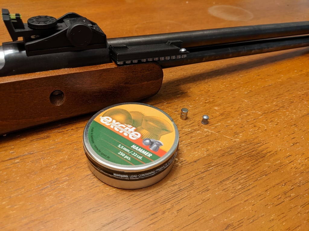 One-Hand Magnetic Air Rifle .22 Pellet Rack