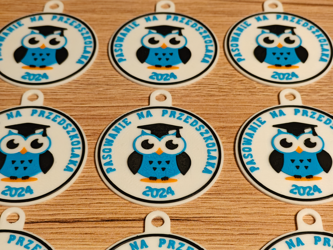 PRESCHOOLER'S MEDAL BLUE OWL
