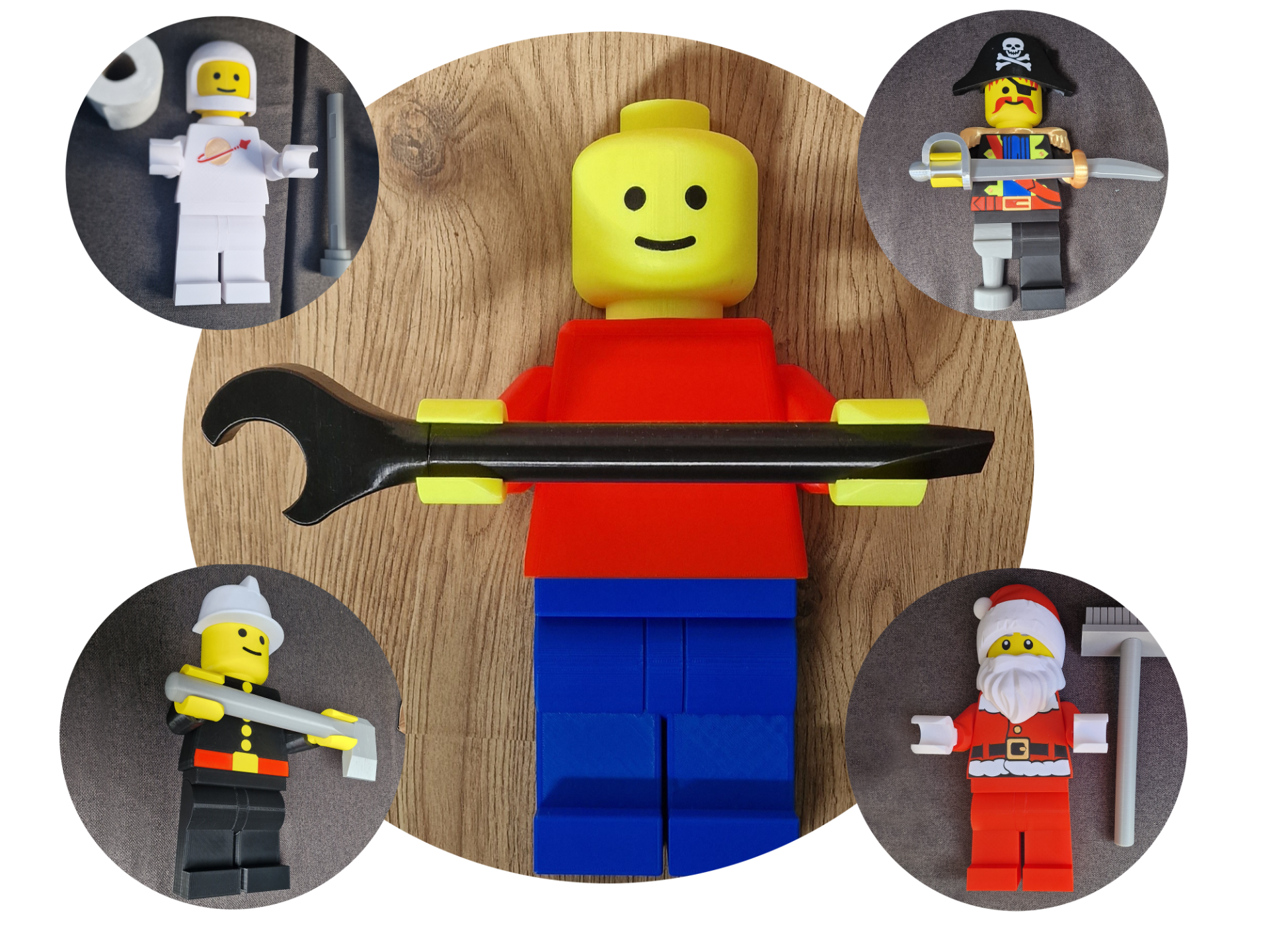 Large Brick Minifigure Toilet Roll Holder