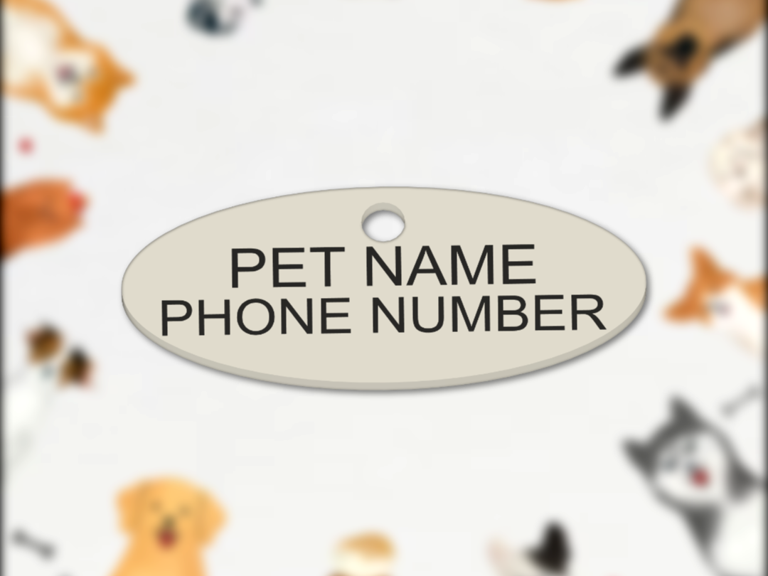 PET TAG PARAMETRIC CUSTOMIZABLE