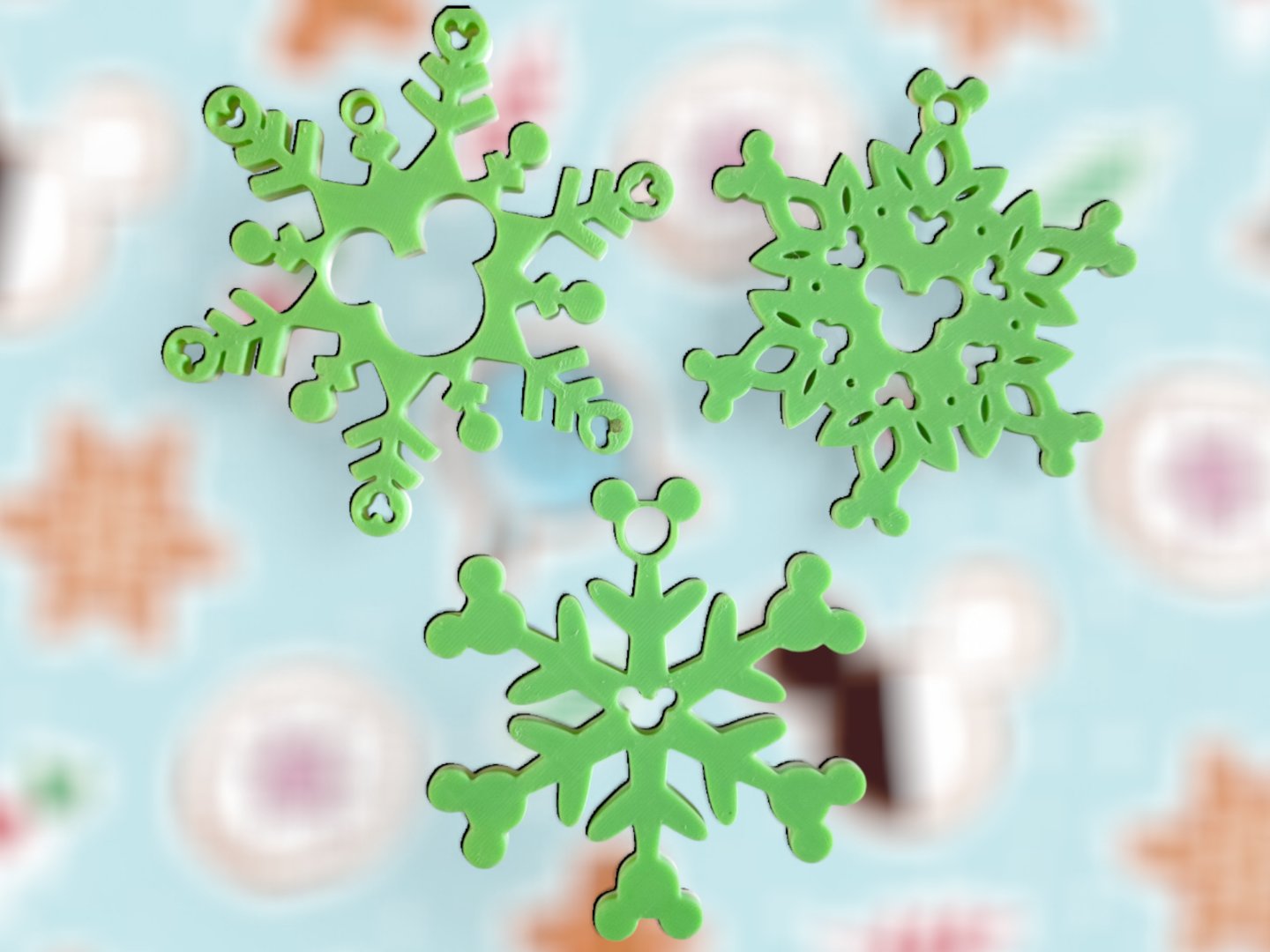 Disney Snowflakes - Christmas Tree Decorations