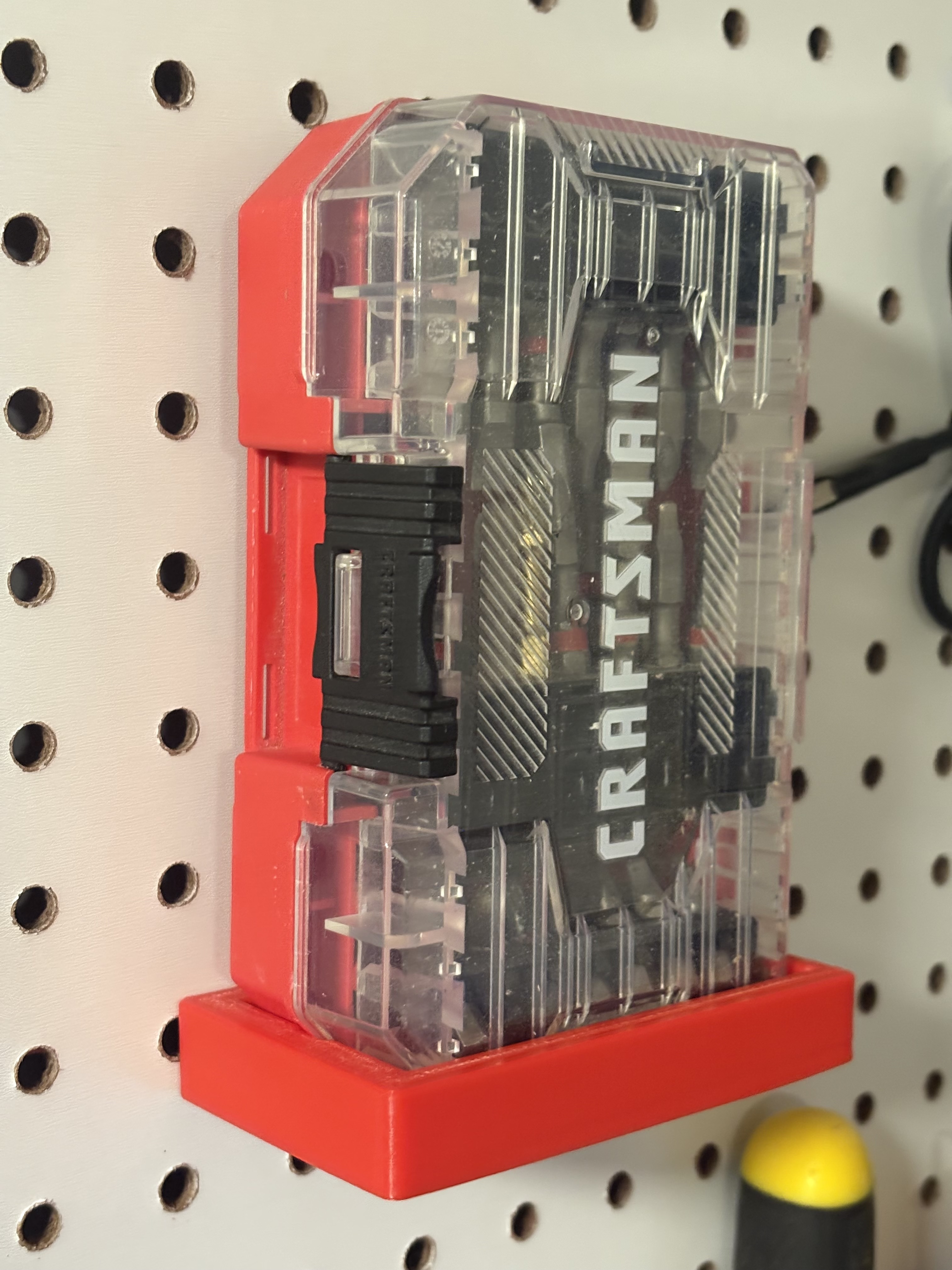 Peg Board Bracket for Craftsman Bits Box CMAF1247