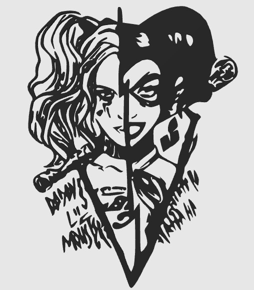 HarleyQuinn 2DWall ART