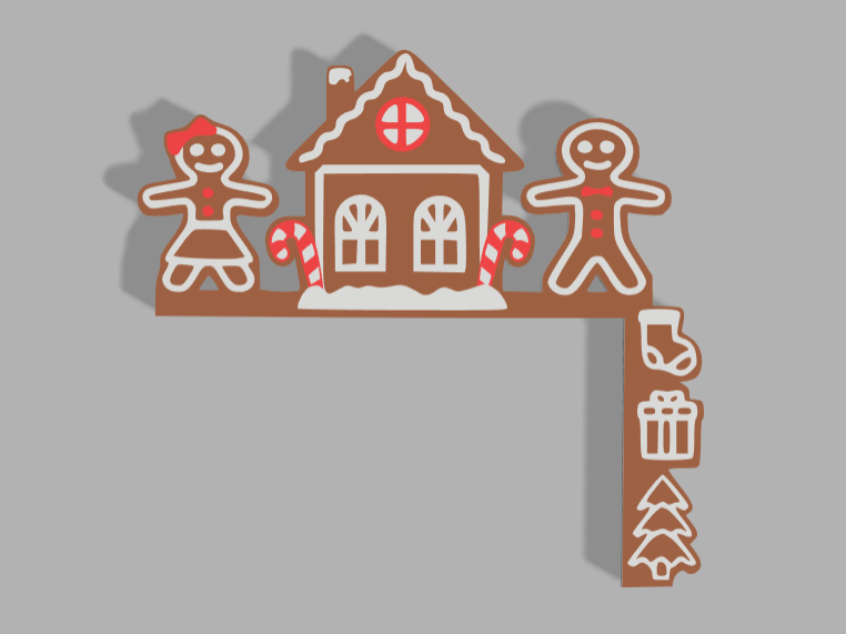 Christmas Gingerbread Door Corner