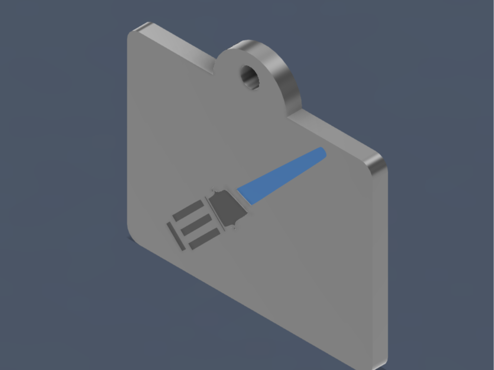 Custom Light Saber Dog Tag