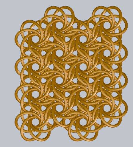 Moorish Rose weave Parametric Chainmail