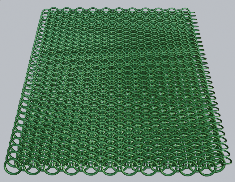 Dragonscale Chainmail Large sheet and test print