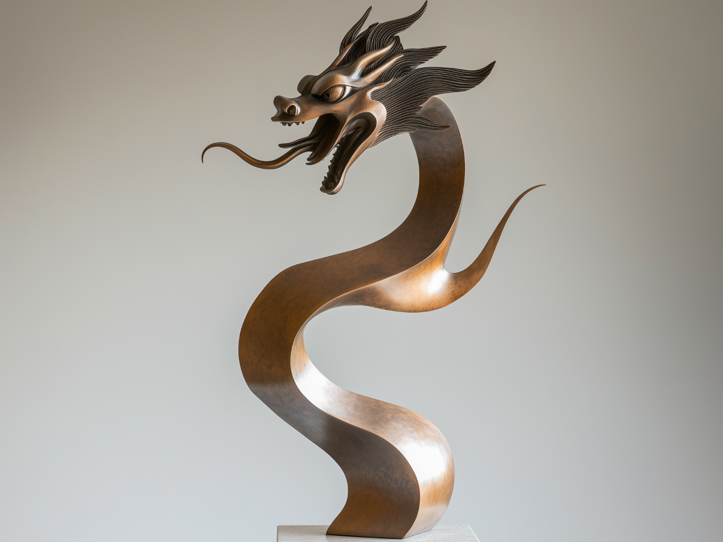 modern bronze dragon