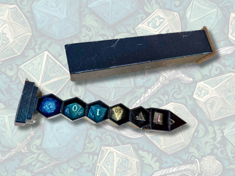Dice Holder With Sheath For 7pc Dice Set
