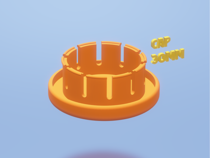 Cap - 30mm Tubes