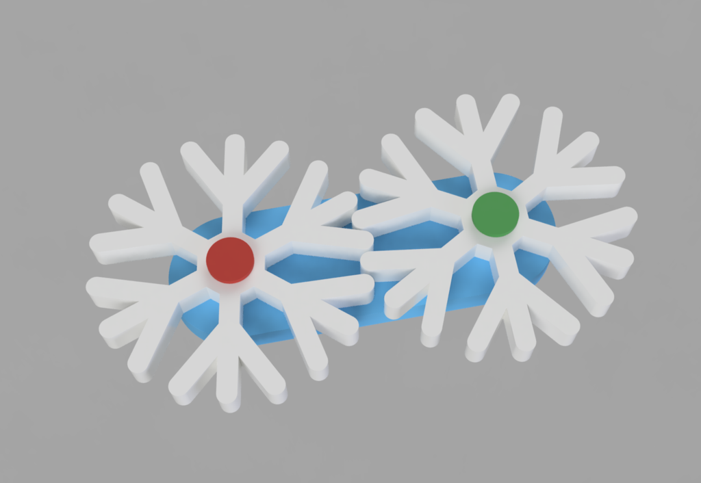 Snow Flake Gears Fidget Spinner