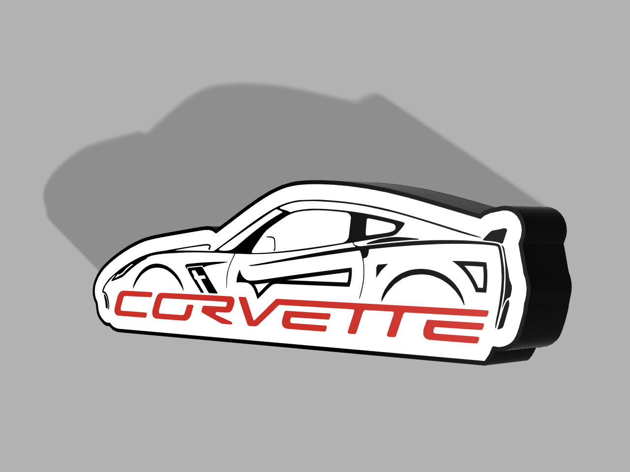 Corvette C7 Z06 LED Lightbox Sign