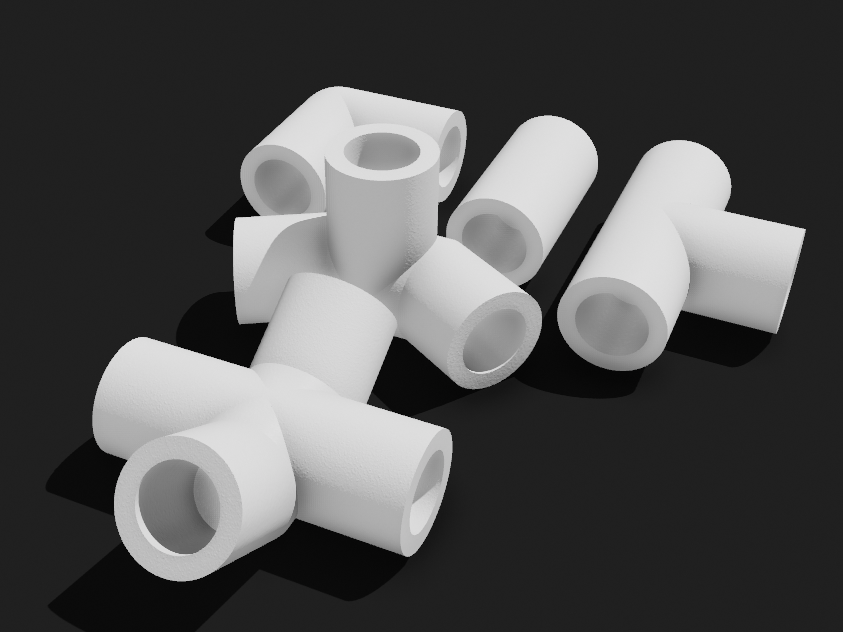 Wooden dowel connectors
