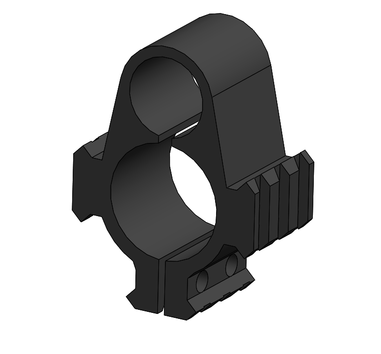 Snowpeak P35 Barrel Band With Picatinny Rails