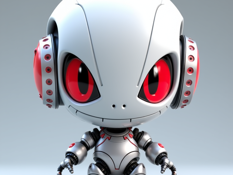 Red Eyes Robot