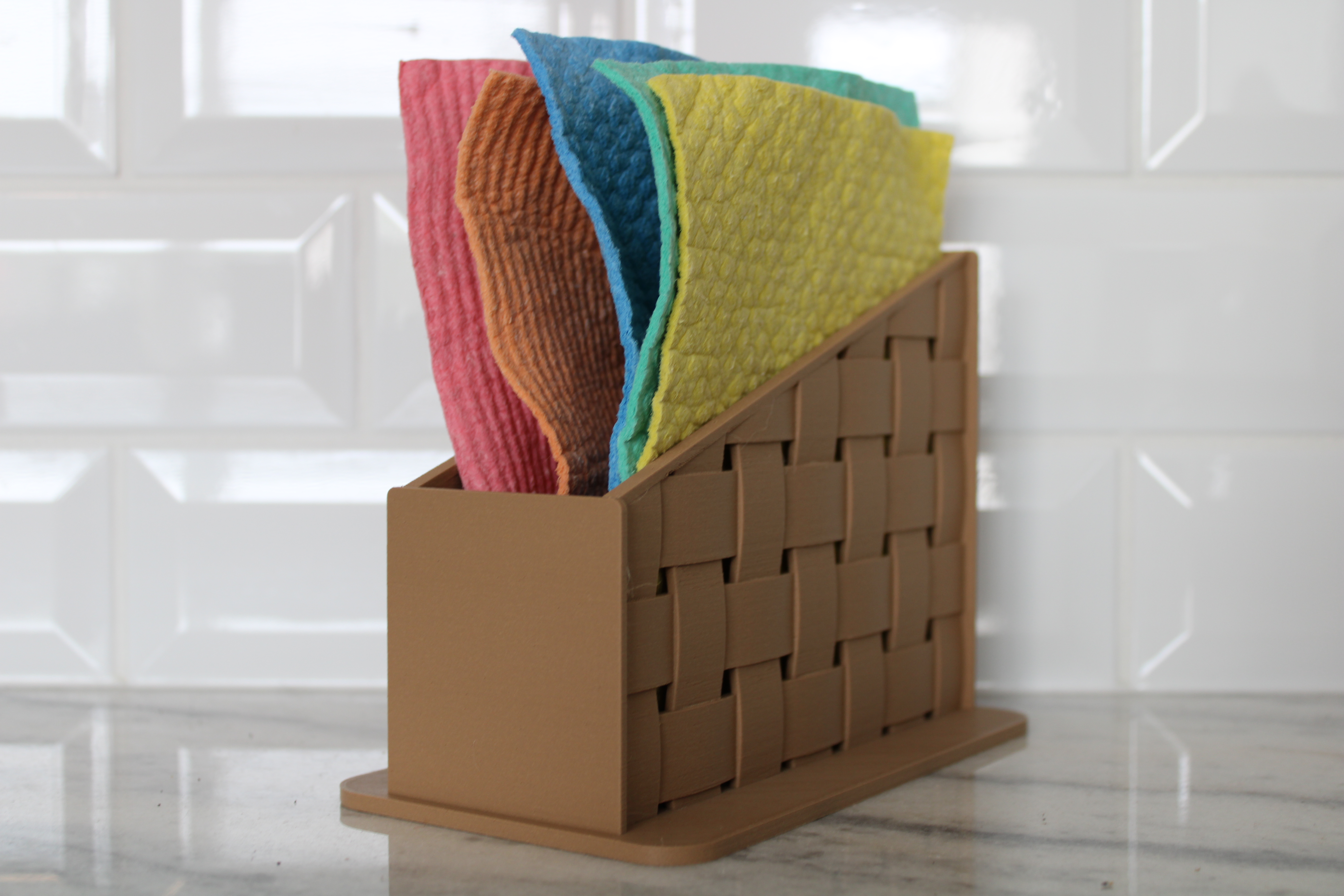 Woven Slanted Bin
