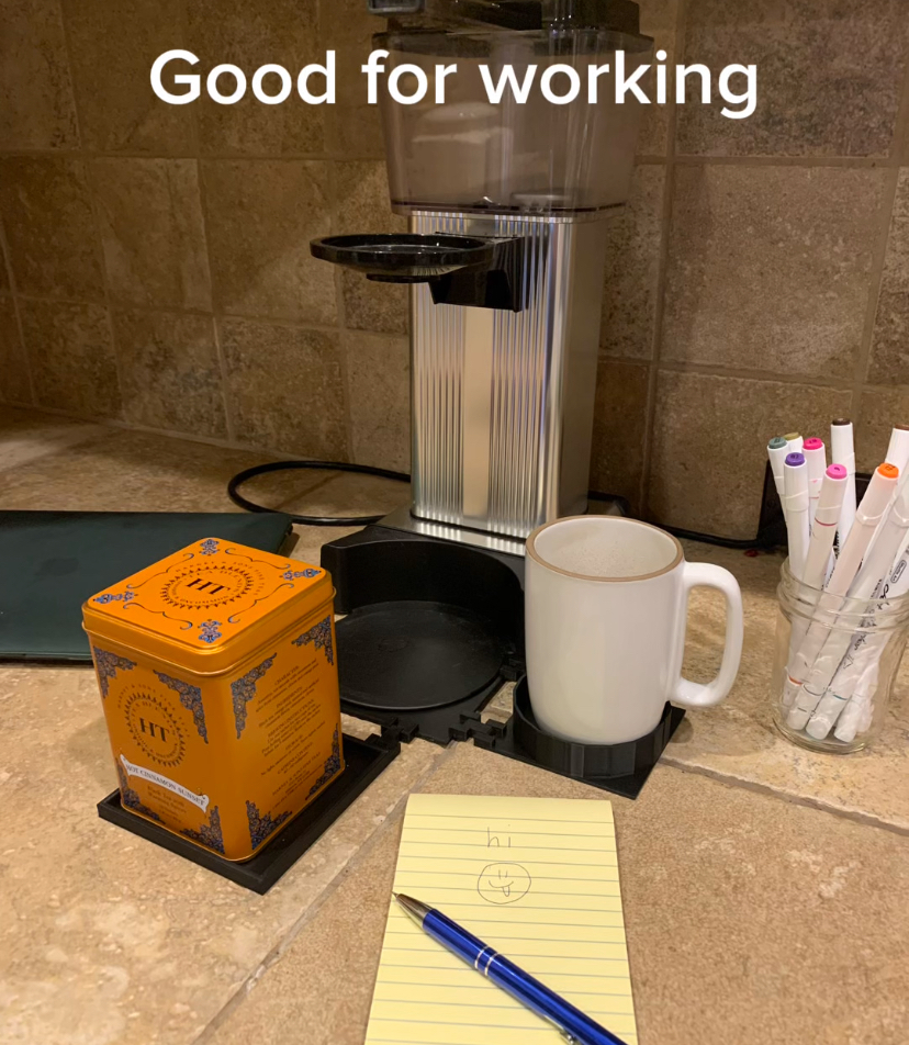 coffee workspace holder