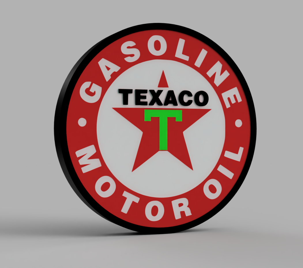 Texaco Logo Lightbox