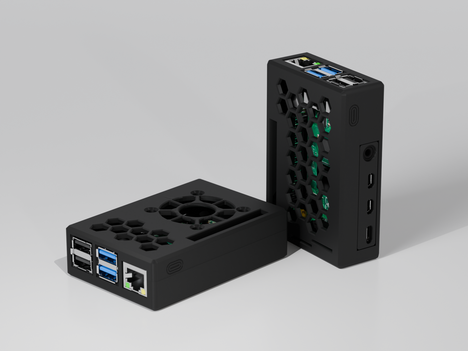 Raspberry Pi 4B Case - Configurable