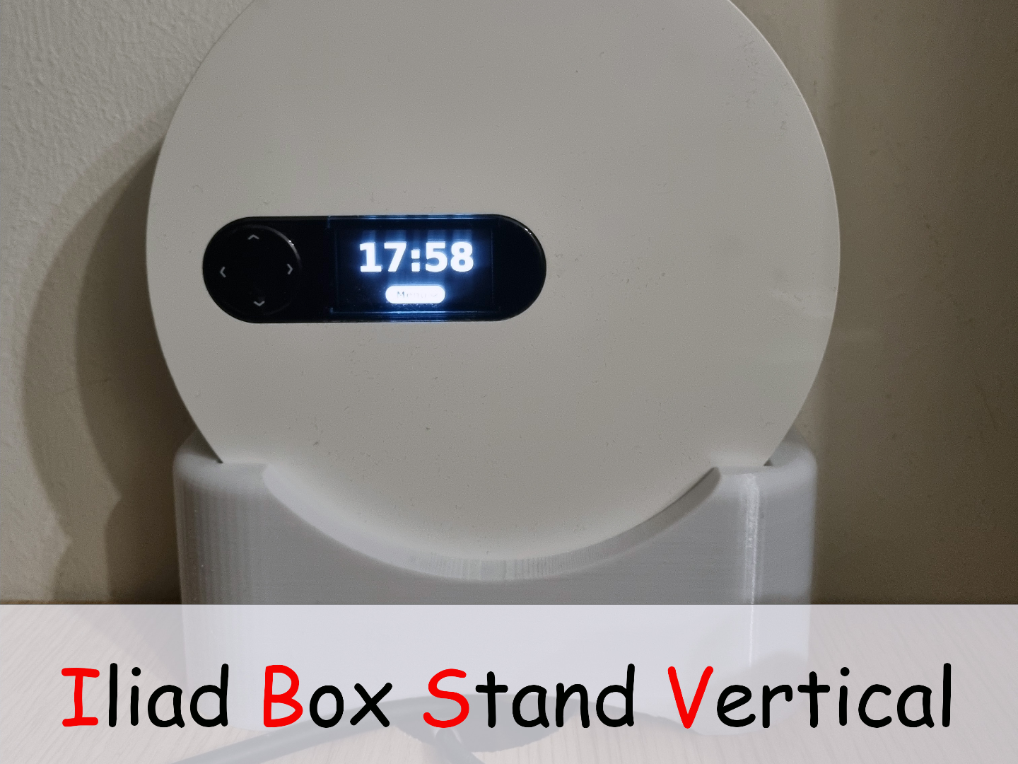 Iliad Box vertical stand